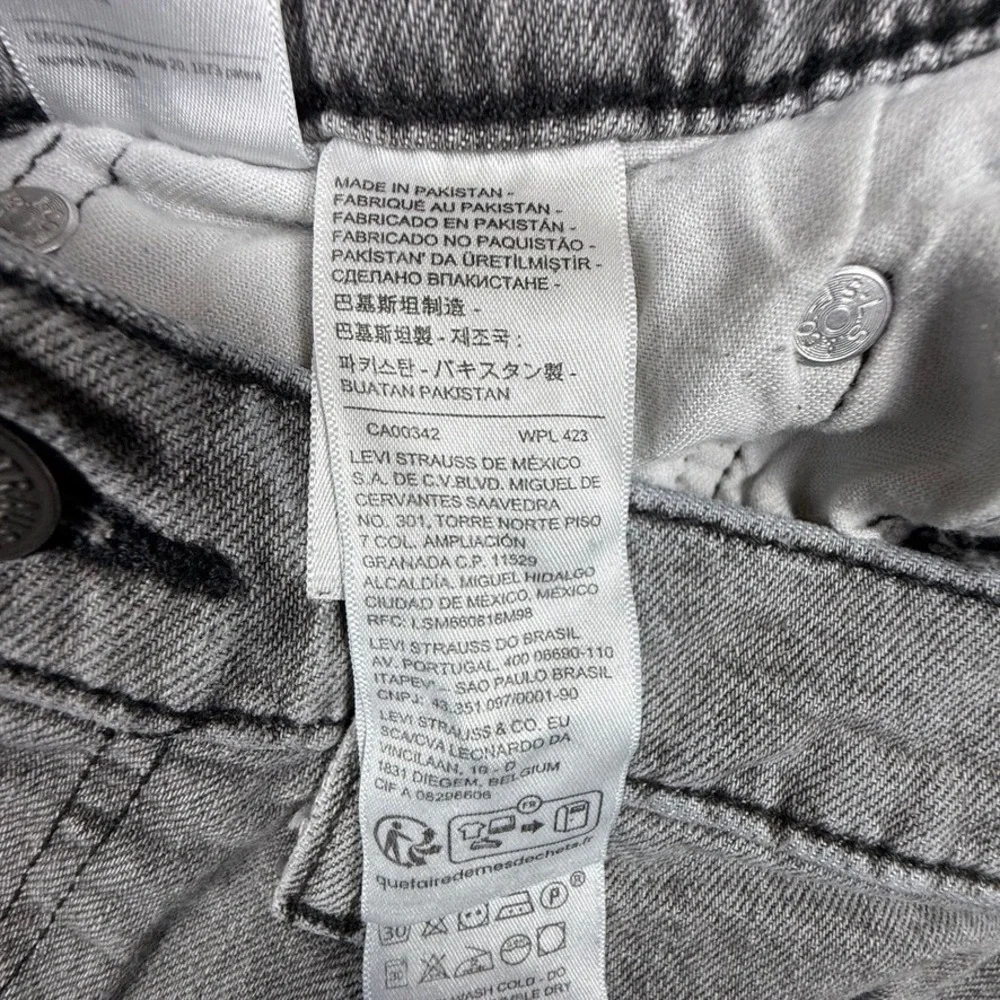 Levis 514 Straight Fit Grey Denim Jeans Mens 31x30 00514-1660